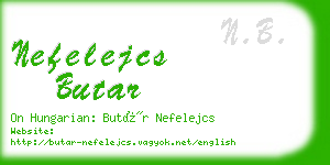 nefelejcs butar business card